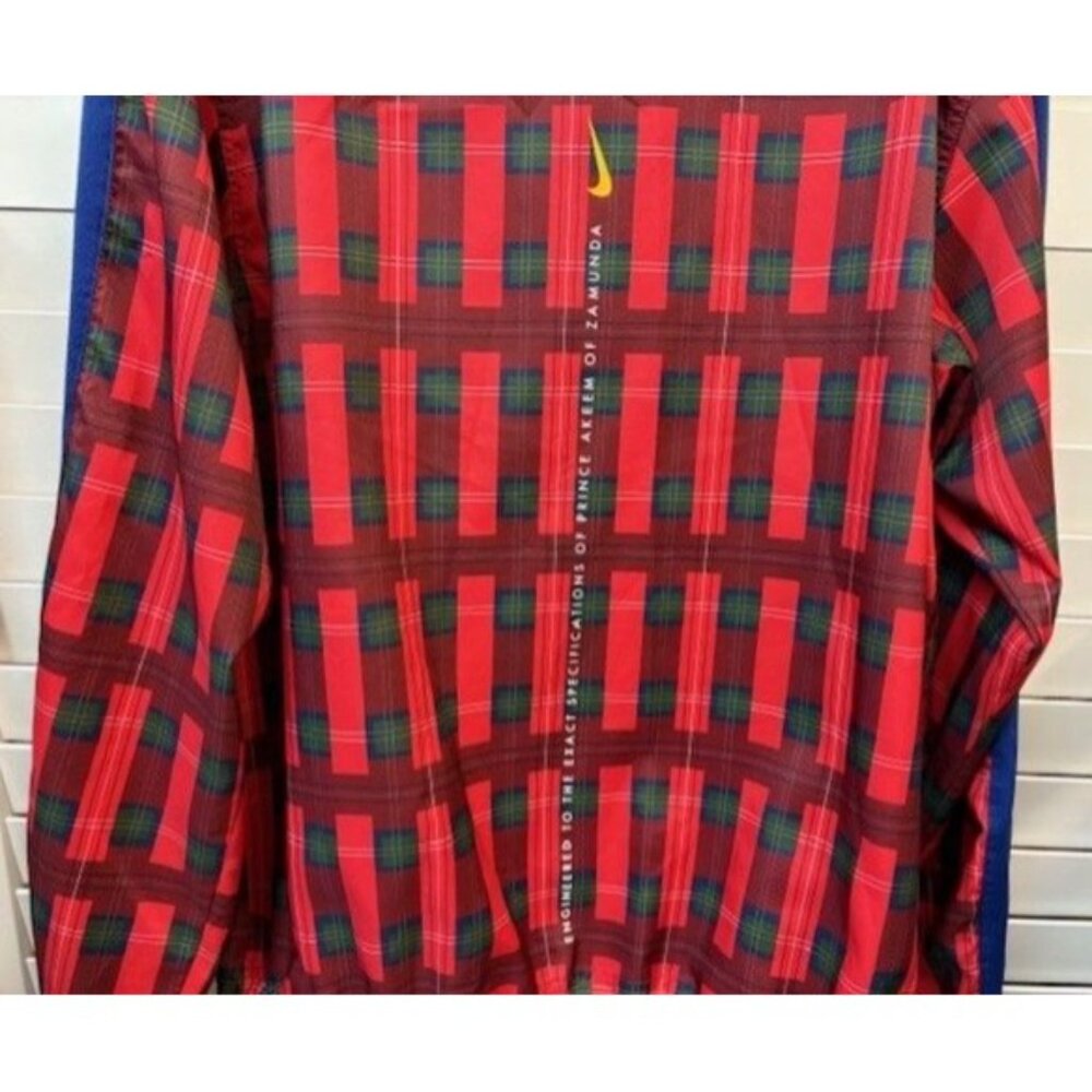 Nike Giannis Coming to America Red Plaid Full Zip Track Jacket Size M CW4755-657 - Picture 5 of 5